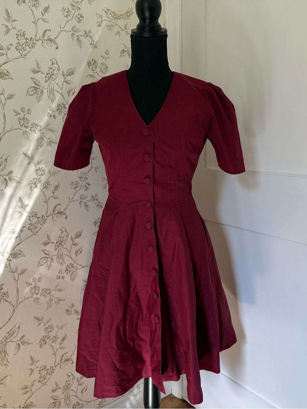 Cotton fit and flare dress custom made